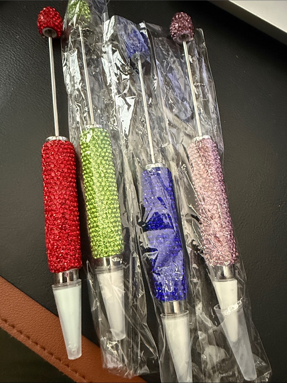 Wax pens- Rhinestone Dabber Tool - Red, Green, Blue, Pink Set